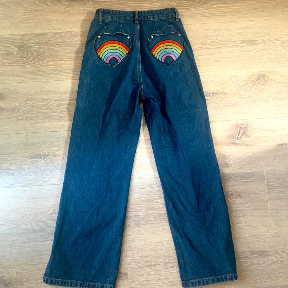 Rainbow Denim Pants
